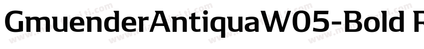 GmuenderAntiquaW05-Bold Regular字体转换